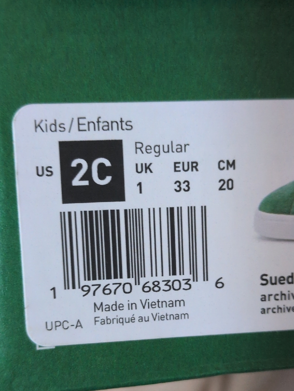 Puma Suede XL PS Kids Archive Green Sneakers Shoes Youth Size 2 396578 - Picture 9 of 9